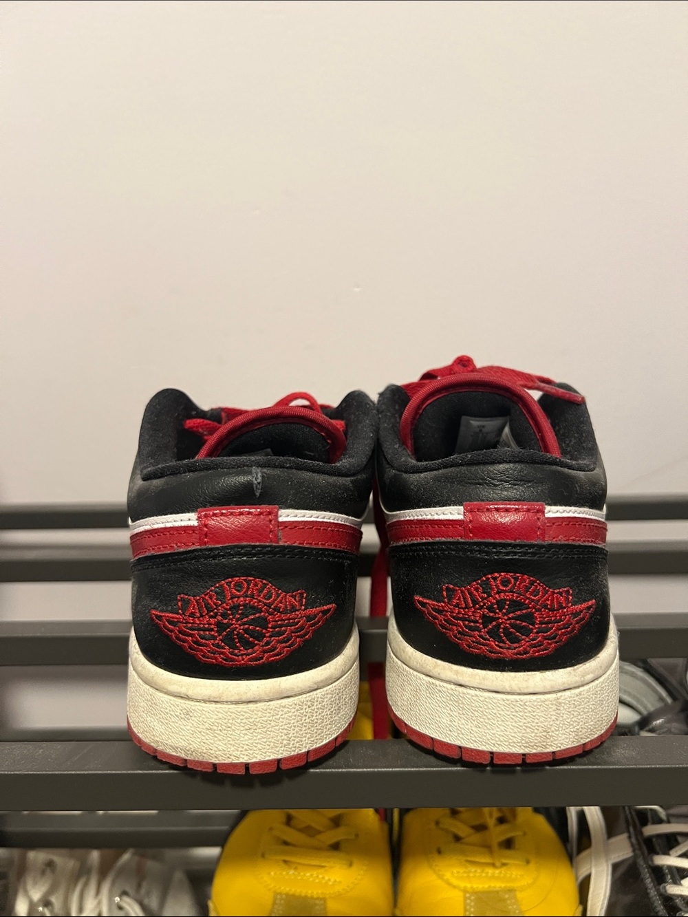 Nike Men’s Low-Top Sneakers - Red/White/Black - Picture 2 of 5